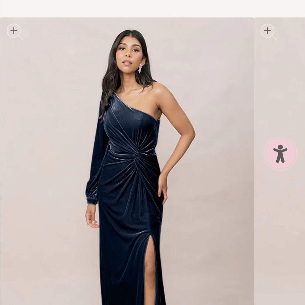 Revelry Aurora Dress - Royal Blue (Velvet)